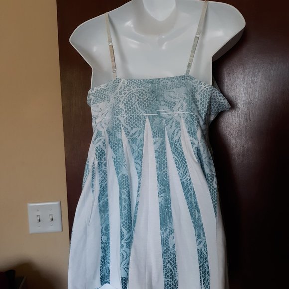 Mudd Blue & White Babydoll Tank - Picture 7 of 12